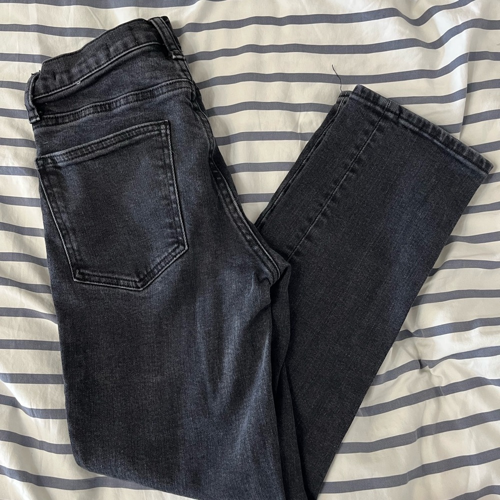 Black Denim Forum The Arlo High Rise Straight
